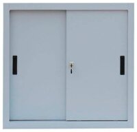 LÜLLMANN Schiebetürenschrank, 550080 lichtgrau 1 Fachboden 80,0 x 45,0 x 75,0 cm