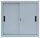 LÜLLMANN Schiebetürenschrank, 550080 lichtgrau 1 Fachboden 80,0 x 45,0 x 75,0 cm