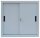 LÜLLMANN Schiebetürenschrank, 550080 lichtgrau 1 Fachboden 80,0 x 45,0 x 75,0 cm