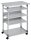 DURABLE PC-Tisch höhenverstellbar mit Rollen grau 75,0 x 53,4 x 95,0 - 115,0 cm
