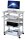 DURABLE PC-Tisch höhenverstellbar mit Rollen grau 75,0 x 53,4 x 95,0 - 115,0 cm