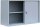 ClassiX Schiebetürenschrank, X-550125 lichtgrau 1 Fachboden 120,0 x 45,0 x 75,0 cm