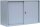ClassiX Schiebetürenschrank, X-550125 lichtgrau 1 Fachboden 120,0 x 45,0 x 75,0 cm