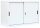 LÜLLMANN Schiebetürenschrank, 550127 signalweiß 1 Fachboden 120,0 x 45,0 x 75,0 cm