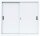 LÜLLMANN Schiebetürenschrank, 550147 signalweiß 2 Fachböden 120,0 x 45,0 x 109,0 cm
