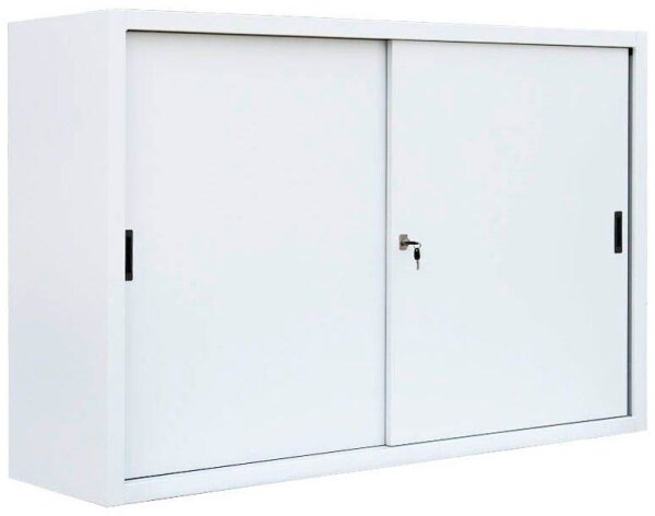 LÜLLMANN Schiebetürenschrank, 550157 signalweiß 2 Fachböden 160,0 x 45,0 x 109,0 cm