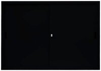 LÜLLMANN Schiebetürenschrank, 550159 tiefschwarz 2 Fachböden 160,0 x 45,0 x 109,0 cm