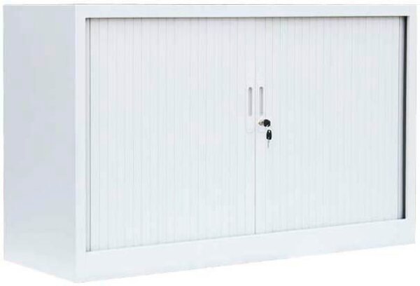 LÜLLMANN Schiebetürenschrank, 555127 signalweiß 1 Fachboden 120,0 x 45,7 x 75,0 cm