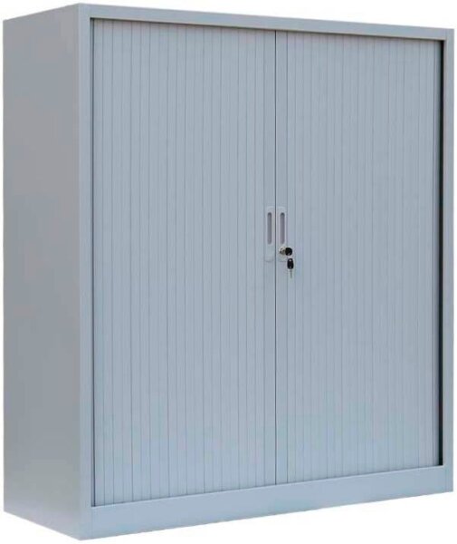 LÜLLMANN Schiebetürenschrank, 555140 lichtgrau 2 Fachböden 120,0 x 45,7 x 135,0 cm
