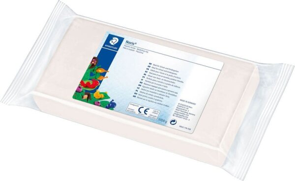 STAEDTLER Knete Noris Club Plastilin 8421 weiß, 1,0 kg