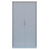 LÜLLMANN Schiebetürenschrank, 555150 lichtgrau 4 Fachböden 100,0 x 45,7 x 195,0 cm