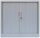 LÜLLMANN Schiebetürenschrank, 555080 lichtgrau 1 Fachboden 80,0 x 45,7 x 75,0 cm