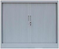 LÜLLMANN Schiebetürenschrank, 555130 lichtgrau 2 Fachböden 120,0 x 45,7 x 105,0 cm