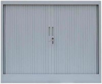 LÜLLMANN Schiebetürenschrank, 555130 lichtgrau 2 Fachböden 120,0 x 45,7 x 105,0 cm