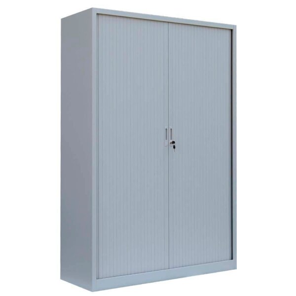 LÜLLMANN Schiebetürenschrank, 555160 lichtgrau 4 Fachböden 120,0 x 45,7 x 195,0 cm