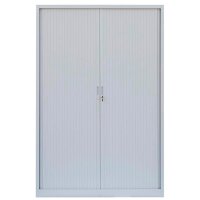 LÜLLMANN Schiebetürenschrank, 555160 lichtgrau 4 Fachböden 120,0 x 45,7 x 195,0 cm
