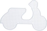 folia Bügelperlen Stiftplatten Fahrzeuge transparent 3 St.