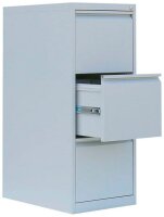 LÜLLMANN Hängeregistraturschrank lichtgrau 3 Schubladen 40,0 x 62,0 x 101,2 cm, 1 St.