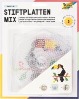 folia Bügelperlen Stiftplatten BASIC Groß...