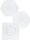 folia Bügelperlen Stiftplatten BASIC Groß transparent 3 St.