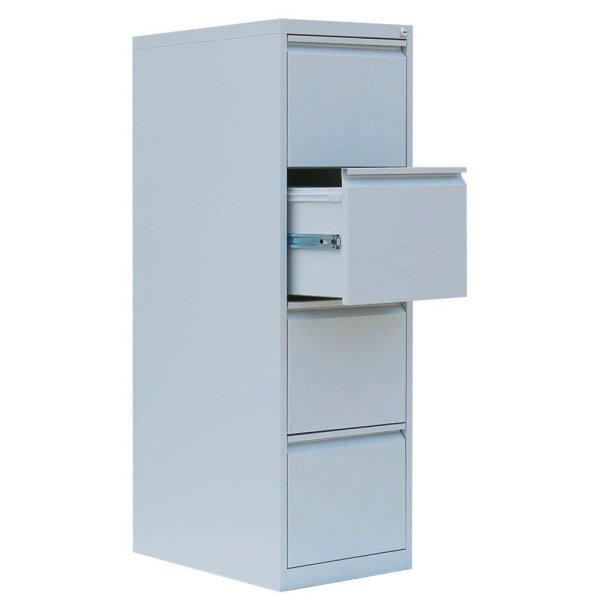 LÜLLMANN Hängeregistraturschrank lichtgrau 4 Schubladen 40,0 x 62,0 x 132,0 cm, 1 St.