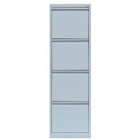 LÜLLMANN Hängeregistraturschrank lichtgrau 4 Schubladen 40,0 x 62,0 x 132,0 cm, 1 St.