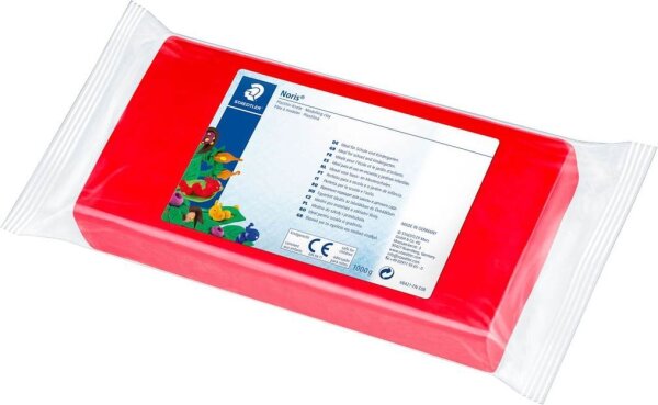 STAEDTLER Knete Noris Club Plastilin 8421 rot, 1,0 kg