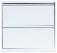 LÜLLMANN Hängeregistraturschrank signalweiß 2 Schubladen 76,0 x 62,0 x 70,5 cm, 1 St.