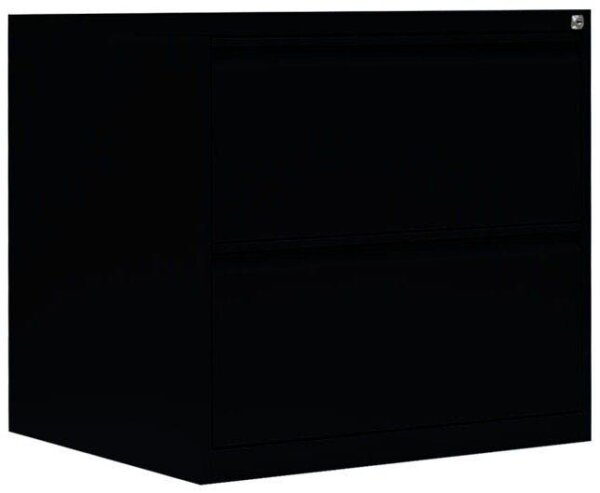 LÜLLMANN Hängeregistraturschrank tiefschwarz 2 Schubladen 76,0 x 62,0 x 70,5 cm, 1 St.