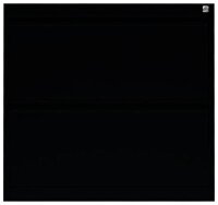 LÜLLMANN Hängeregistraturschrank tiefschwarz 2 Schubladen 76,0 x 62,0 x 70,5 cm, 1 St.