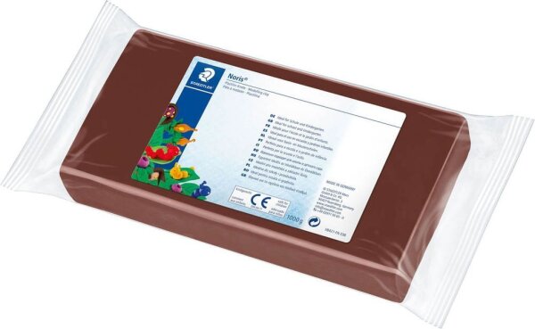 STAEDTLER Knete Noris Club Plastilin 8421 braun, 1,0 kg