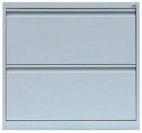LÜLLMANN Hängeregistraturschrank lichtgrau 2 Schubladen 76,0 x 62,0 x 70,5 cm, 1 St.