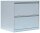 LÜLLMANN Hängeregistraturschrank lichtgrau 2 Schubladen 76,0 x 62,0 x 70,5 cm, 1 St.