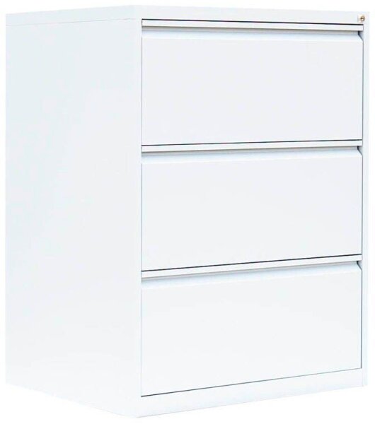 LÜLLMANN Hängeregistraturschrank signalweiß 3 Schubladen 76,0 x 62,0 x 101,2 cm, 1 St.