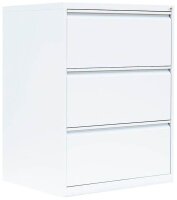 LÜLLMANN Hängeregistraturschrank signalweiß 3 Schubladen 76,0 x 62,0 x 101,2 cm, 1 St.