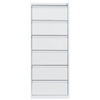 LÜLLMANN Karteischrank signalweiß 53,0 x 62,0 x 132,0 cm, 1 St.
