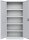 LÜLLMANN Umweltschrank 566250 lichtgrau 4 Fachböden 91,6 x 42,2 x 195,0 cm, aufgebaut, 1 St.