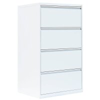 LÜLLMANN Hängeregistraturschrank signalweiß 4 Schubladen 76,0 x 62,0 x 132,0 cm, 1 St.