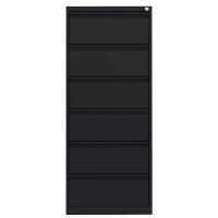 LÜLLMANN Karteischrank tiefschwarz 53,0 x 62,0 x 132,0 cm, 1 St.