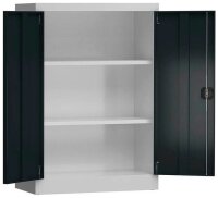 ClassiX Stahlschrank X-530328 anthrazit, lichtgrau 2...