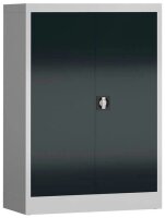 ClassiX Stahlschrank X-530328 anthrazit, lichtgrau 2 Fachböden 92,0 x 42,0 x 120,0 cm, aufgebaut, 1 St.