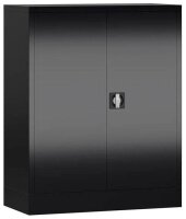 ClassiX Stahlschrank X-530319 tiefschwarz 2 Fachböden 80,0 x 38,0 x 100,0 cm, aufgebaut, 1 St.