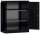 ClassiX Stahlschrank X-530319 tiefschwarz 2 Fachböden 80,0 x 38,0 x 100,0 cm, aufgebaut, 1 St.