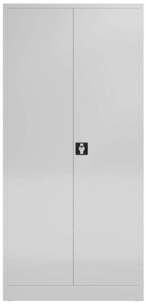 ClassiX Putzmittelschrank X-545540 lichtgrau 4 Fachböden 92,0 x 42,0 x 194,5 cm, aufgebaut, 1 St.
