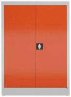 ClassiX Stahlschrank X-530324 feuerrot, lichtgrau 2 Fachböden 92,0 x 42,0 x 120,0 cm, aufgebaut, 1 St.