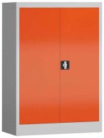 ClassiX Stahlschrank X-530324 feuerrot, lichtgrau 2 Fachböden 92,0 x 42,0 x 120,0 cm, aufgebaut, 1 St.