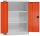 ClassiX Stahlschrank X-530324 feuerrot, lichtgrau 2 Fachböden 92,0 x 42,0 x 120,0 cm, aufgebaut, 1 St.