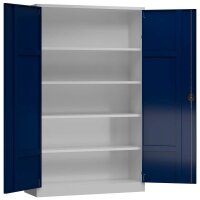 ClassiX Stahlschrank X-530371 enzianblau, lichtgrau 4...