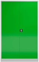 ClassiX Stahlschrank X-530375 lichtgrau, gelbgrün 4 Fachböden 120,0 x 42,0 x 194,5 cm, aufgebaut, 1 St.