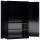 ClassiX Stahlschrank X-530379 tiefschwarz 4 Fachböden 120,0 x 42,0 x 194,5 cm, aufgebaut, 1 St.